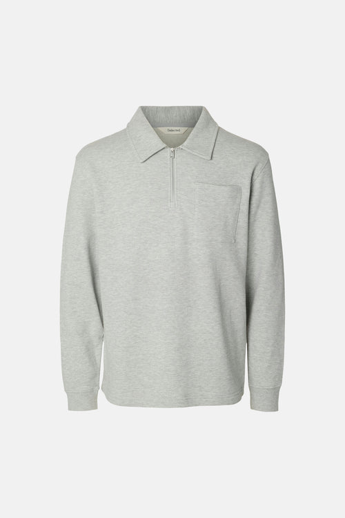 Sweater O-hals - Light Grey Melange