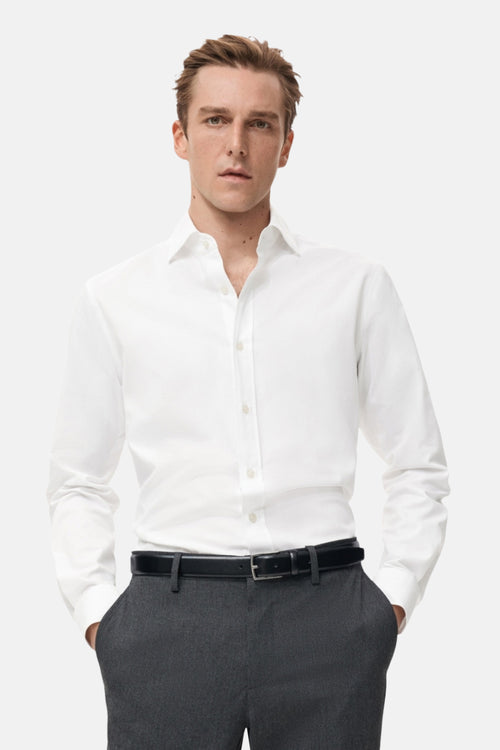 Chemise à manches longues - blanc