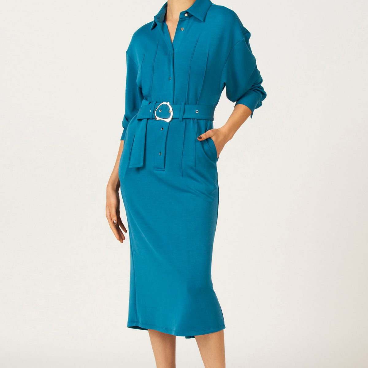 Kleedje met lange mouwen - blauw - Astrid Black Label | Zeb