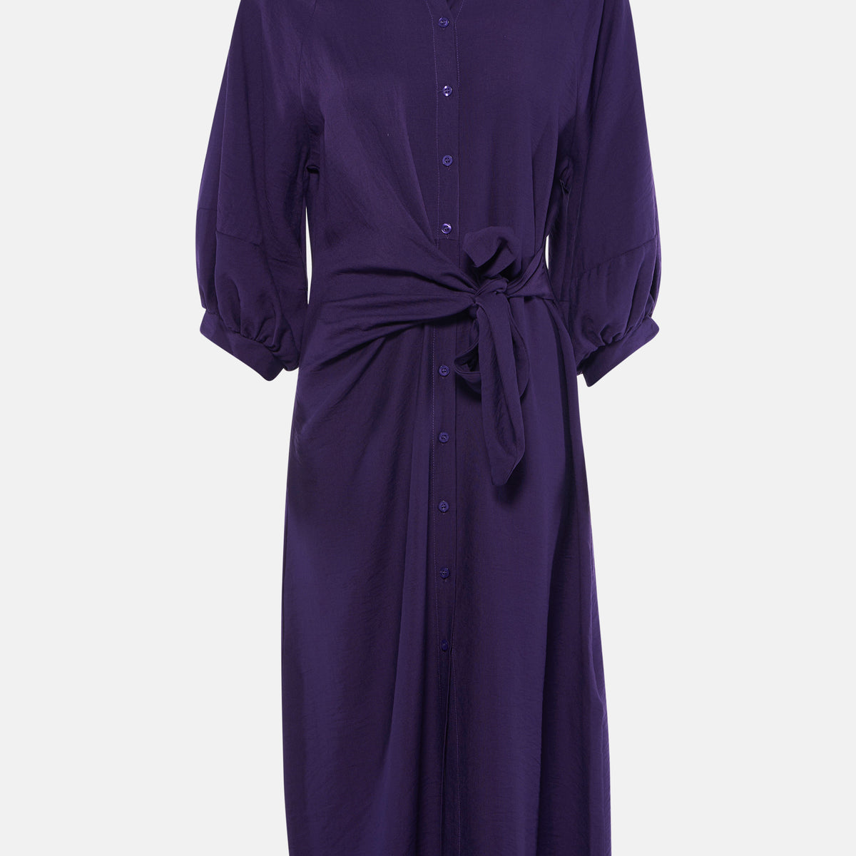 Kleedje met korte mouwen - paars - Astrid Black Label | Zeb