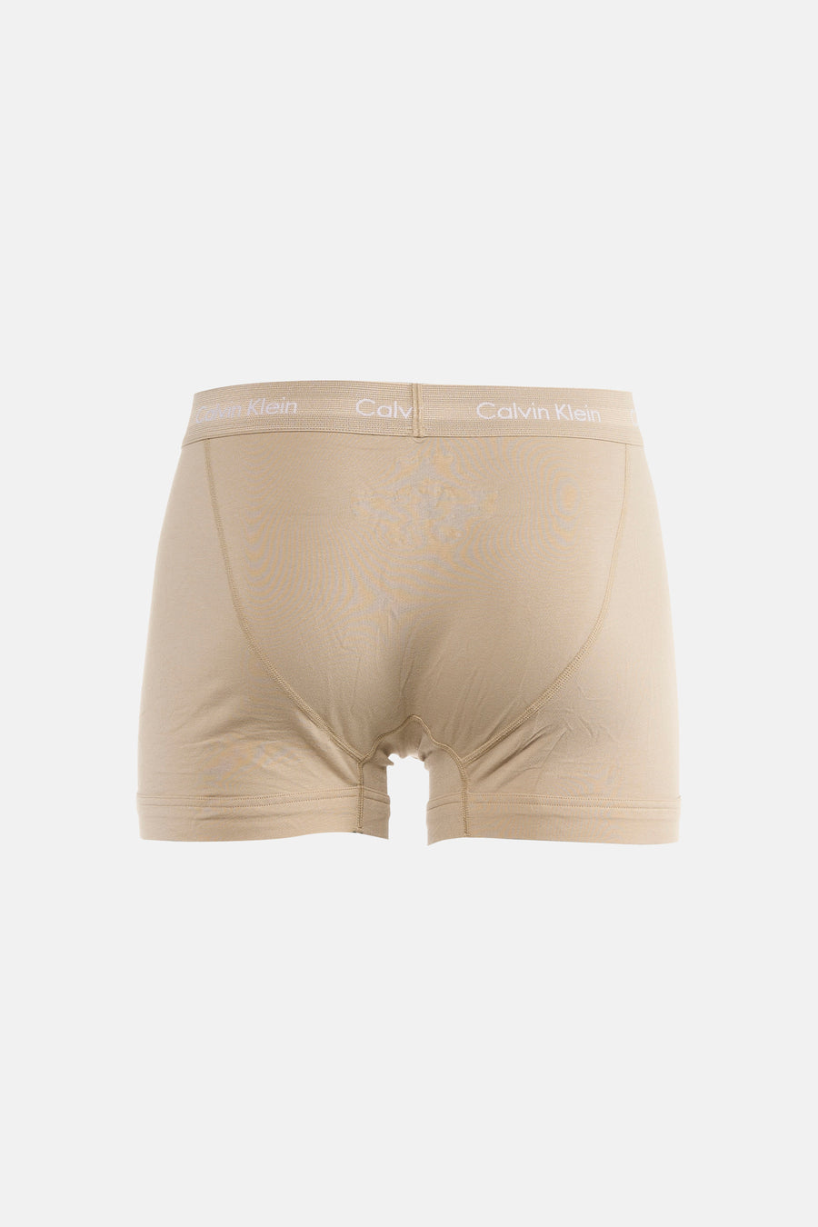 Boxer short beige Calvin Klein, avec une ceinture élastique à logo et un design uni.
