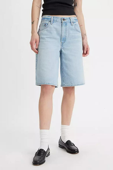 Short - light blue denim