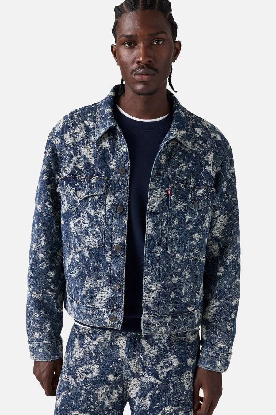 Jeansjas - mid blue denim