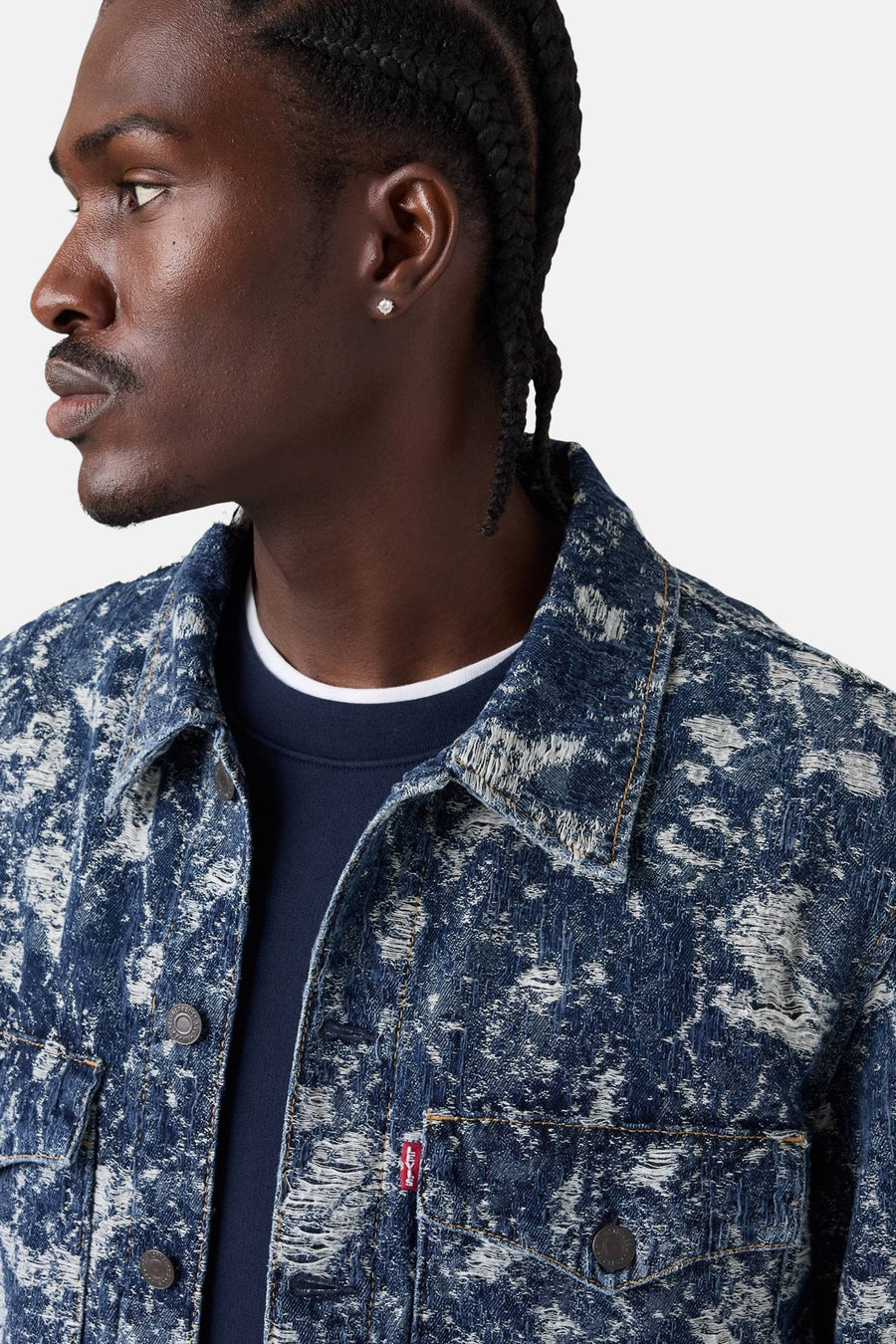 Jeansjas - mid blue denim