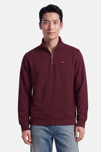 Pull met rolkraag - bordeaux