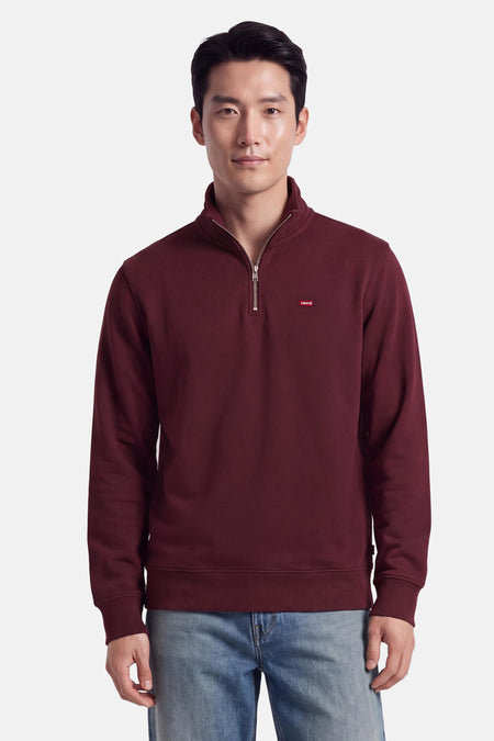 Pull met rolkraag - bordeaux