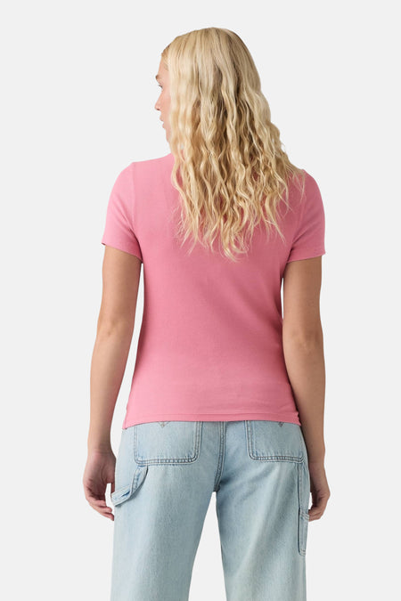 T-shirt à col roulant - rose
