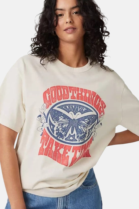 T-shirt à manches courtes - écru