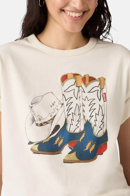 T-shirt met korte mouwen - beige