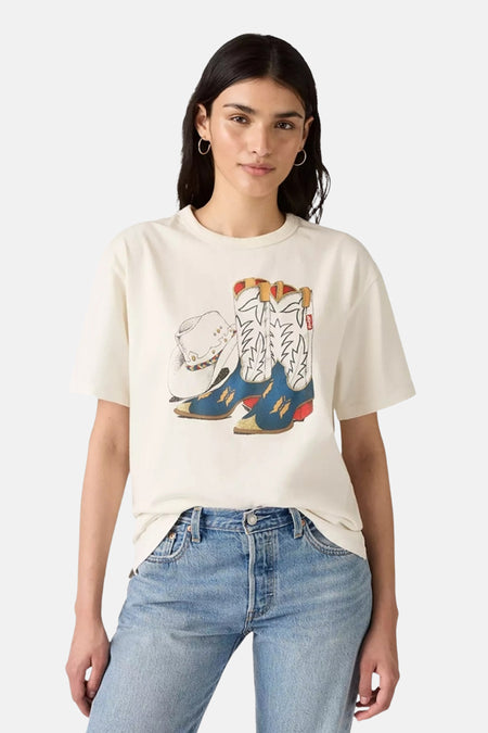 T-shirt met korte mouwen - beige