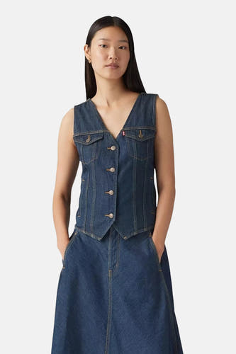 Hemd (zonder mouwen) dark blue denim - Levi's®