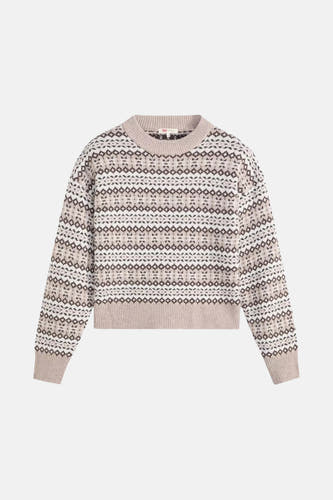 Multikleurige trui met ronde hals van Levi's, met een fair isle breipatroon.
