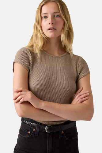 T-shirt met korte mouwen - beige