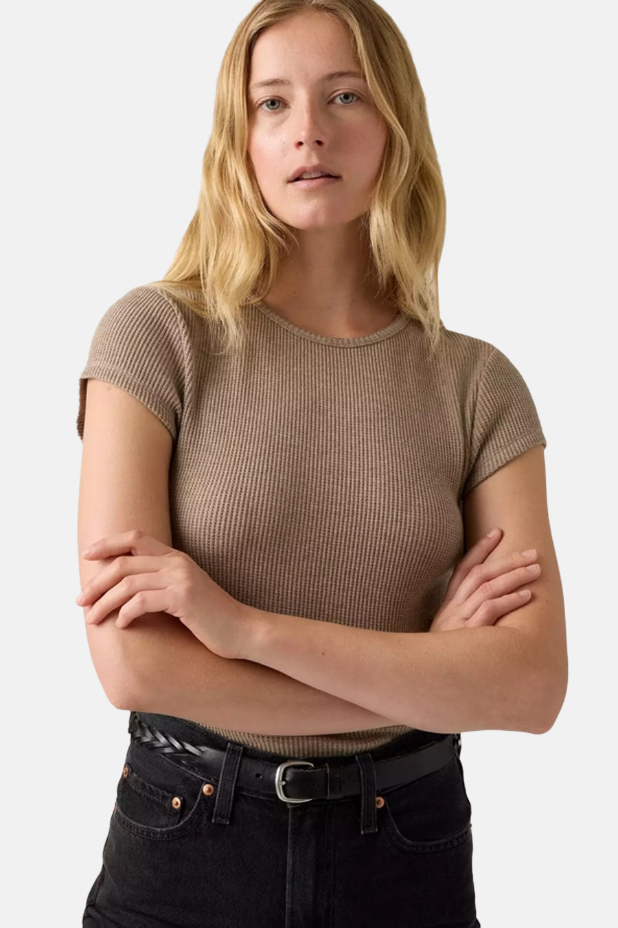 T-shirt met korte mouwen - beige