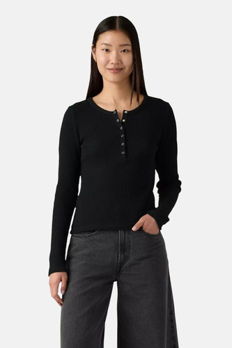 T-shirt met lange mouwen - zwart