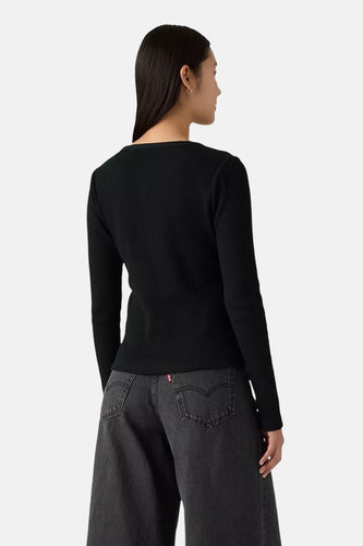 T-shirt met lange mouwen - zwart