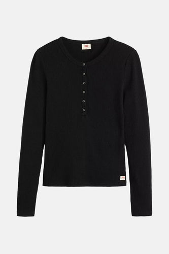 T-shirt met lange mouwen - zwart