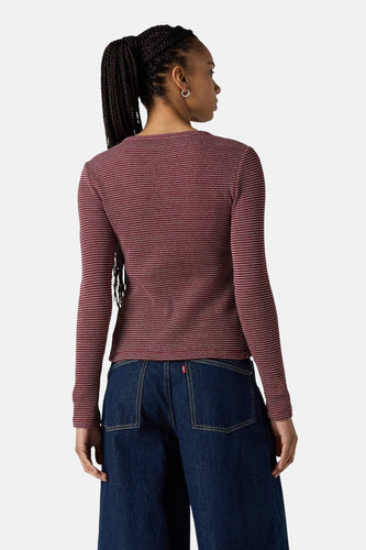 T-shirt met lange mouwen - Bordeaux