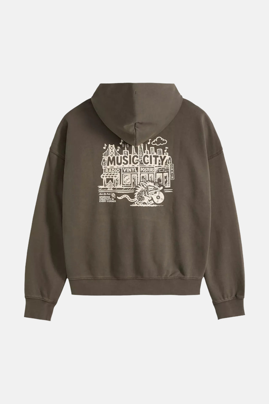 Sweater met kap - groen