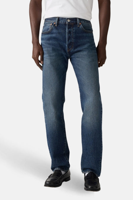 Jeans - dark blue denim