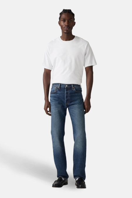 Jeans - dark blue denim