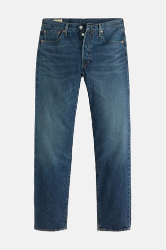 Rechte jeans van donkerblauw denim van Levi's®, met knoopsluiting en subtiele wassing.
