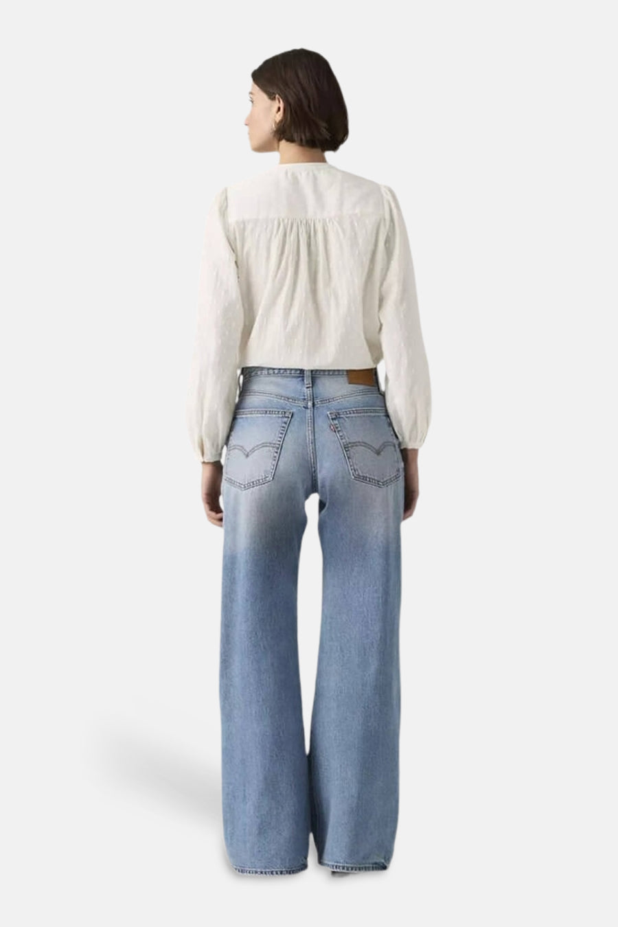 LOOSE BOOT - light blue denim