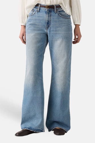 LOOSE BOOT - light blue denim