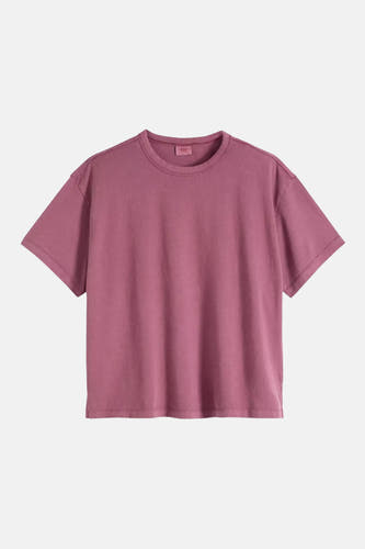 T-shirt rose à manches courtes de Levi's, avec une couleur unie et un look décontracté.