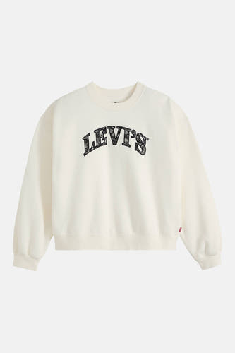 Sweat col O - blanc