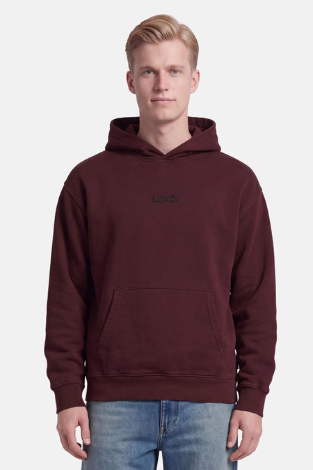 Sweater met kap - bordeaux