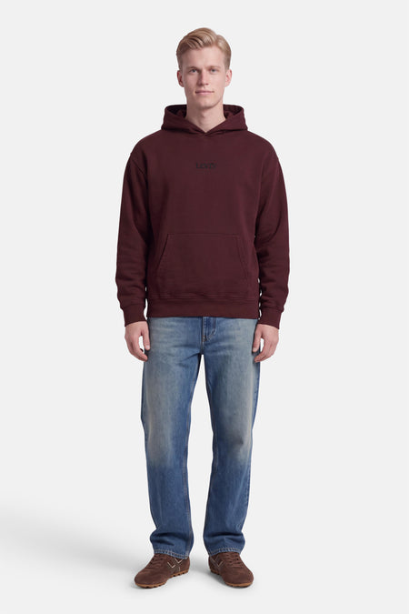 Sweater met kap - bordeaux