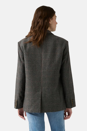 Blouse met lange mouwen - grijs