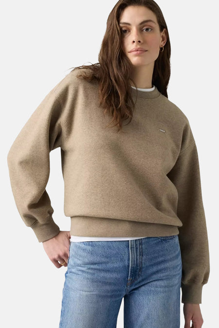 Sweat col O - beige