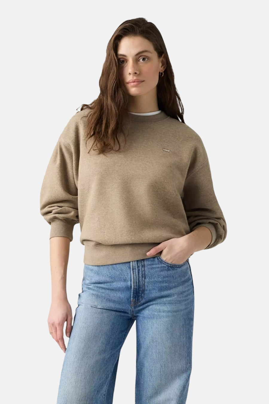 Sweat col O - beige