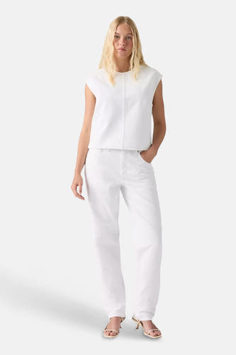 LOOSE TAPER - white denim