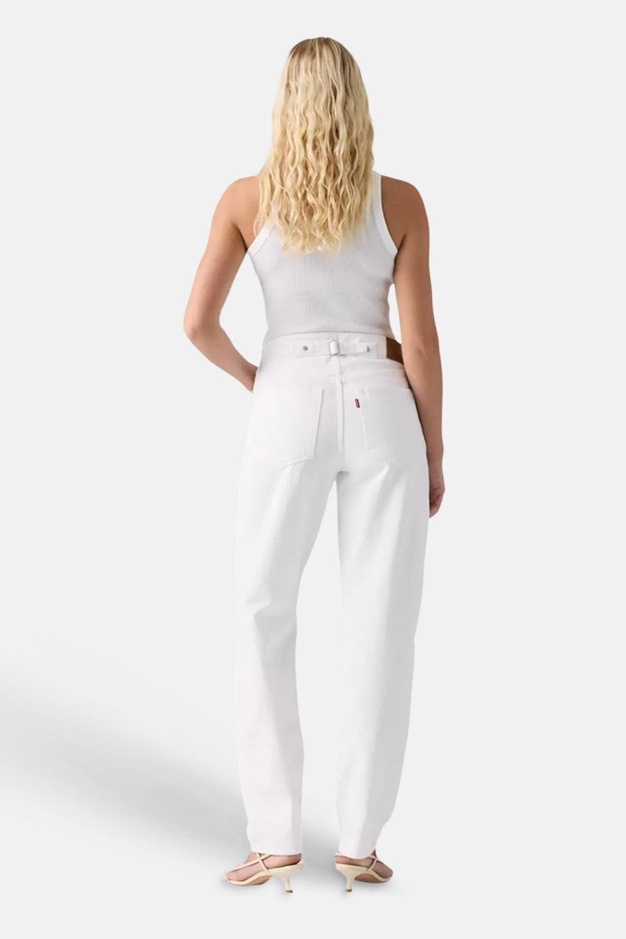 LOOSE TAPER - white denim