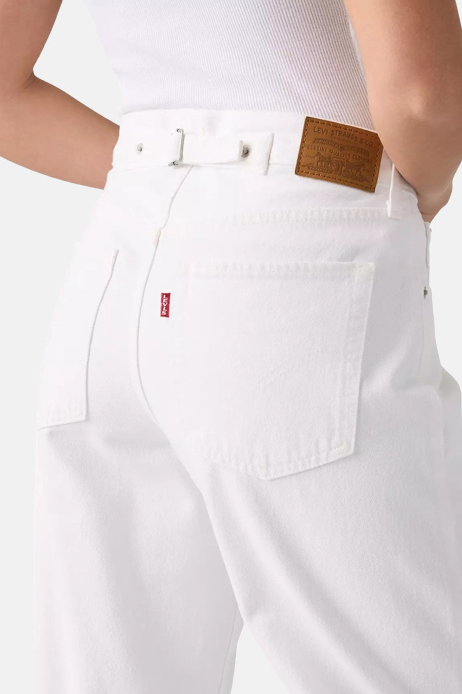 LOOSE TAPER - white denim