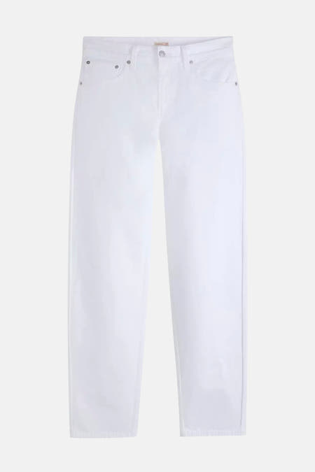 LOOSE TAPER - white denim