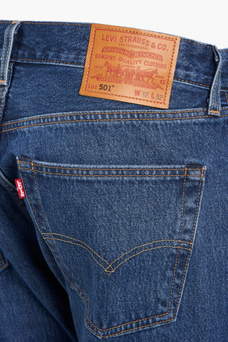 Straight jeans - mid blue denim
