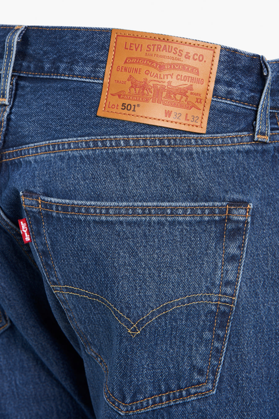 Straight jeans - mid blue denim