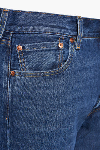 Straight jeans - mid blue denim