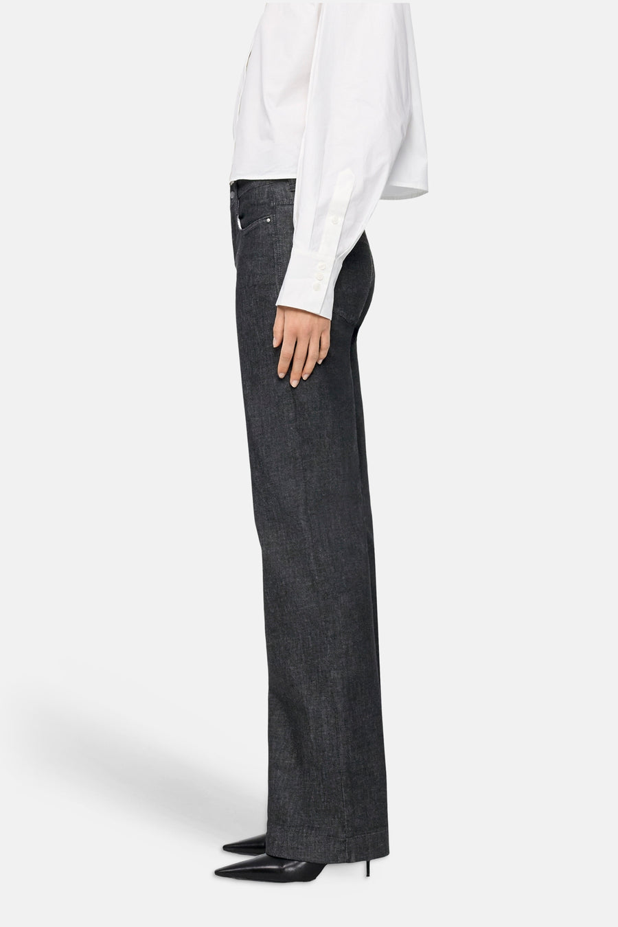 DREAM WIDE - dark grey denim