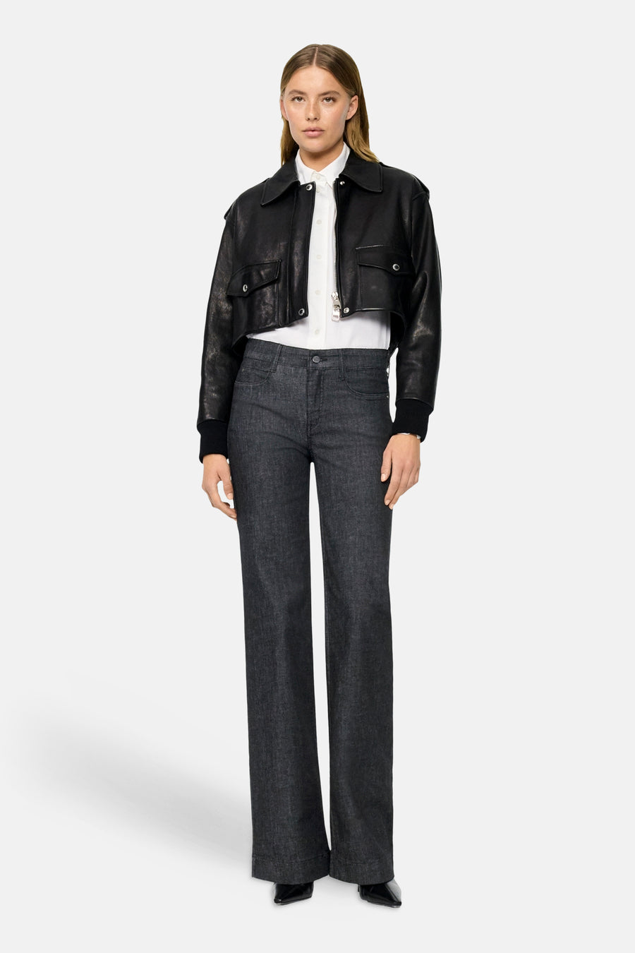 DREAM WIDE - dark grey denim