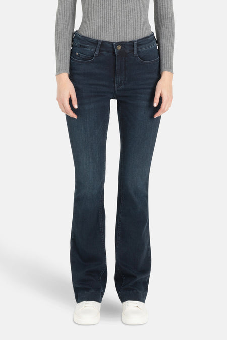 Jeans bootcut dark blue denim - MAC
