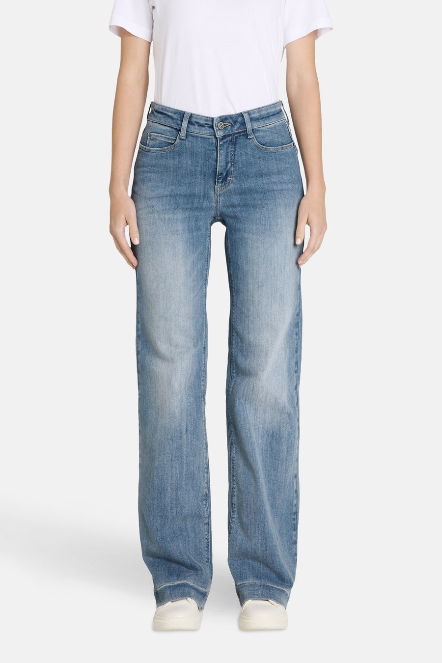 Jeans wide light blue denim - MAC - MAC