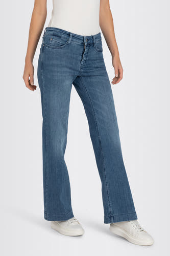 Wide jeans - mid blue denim