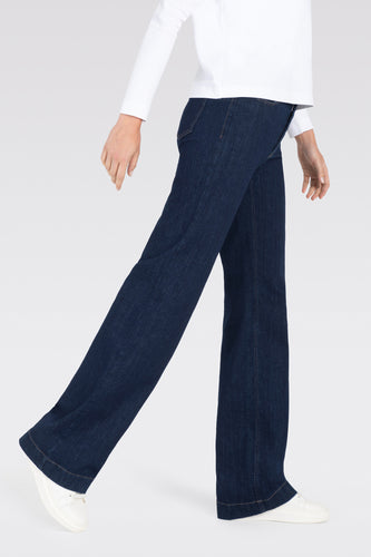 DREAM WIDE - Dark blue denim - MAC