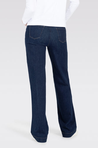 DREAM WIDE - Dark blue denim - MAC