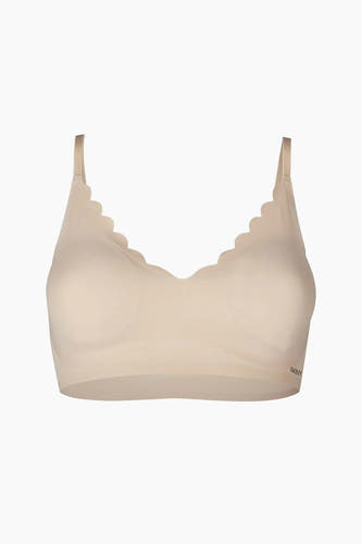 Beige beha van SKINY met een geschulpte rand en verstelbare bandjes.
